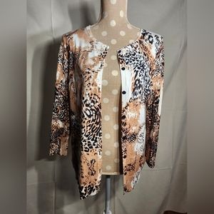 Funky animal  print cardigan by Red